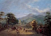 Mulvany, John George View of a Street in Carlingford oil painting reproduction